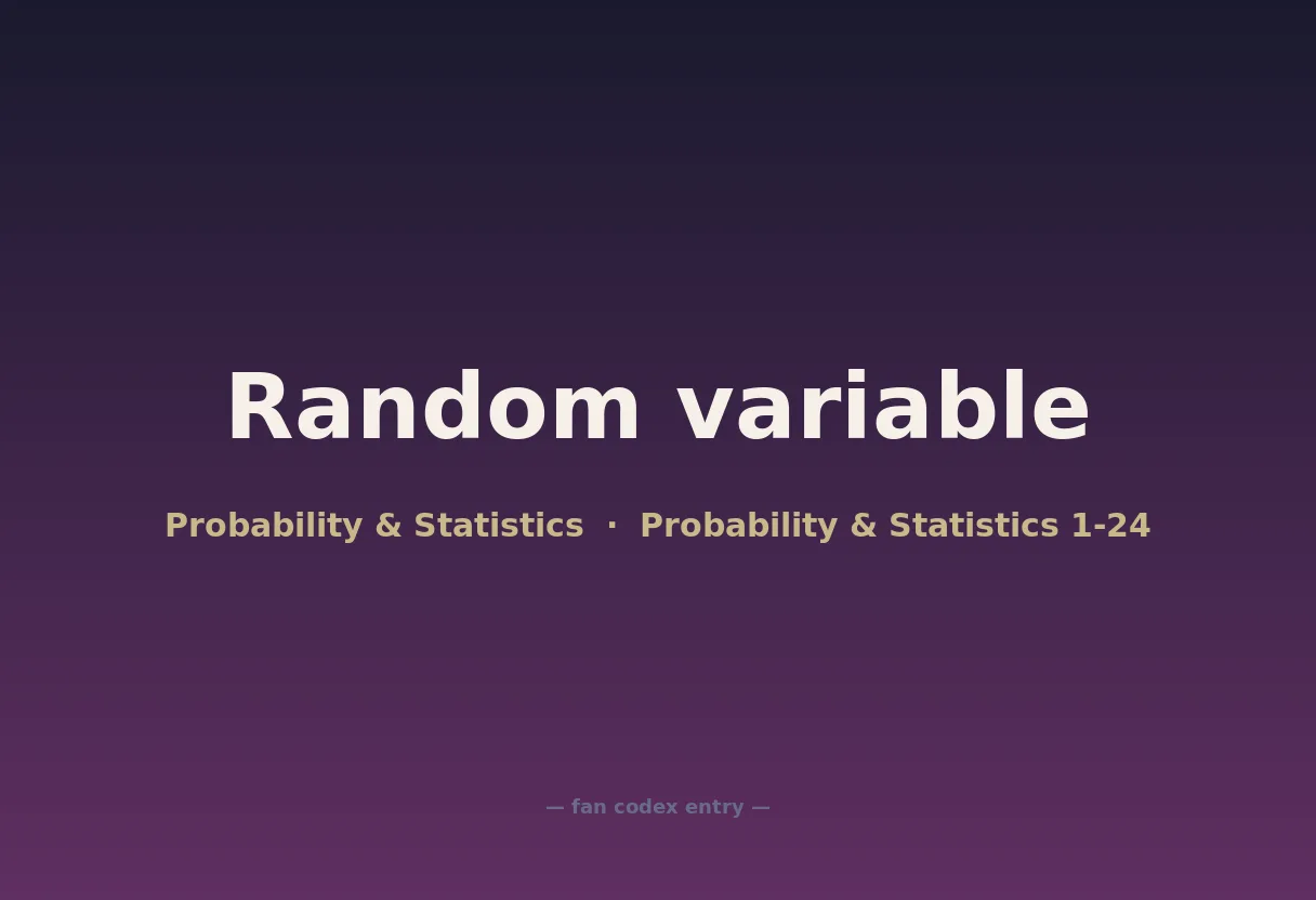 Random variable